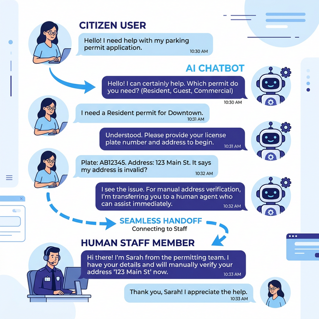 Chatbot conversation flow diagram